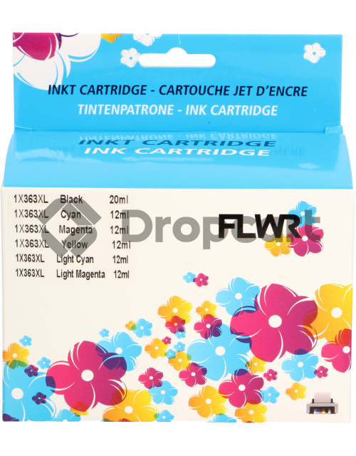 FLWR HP 363 6-pack Multipack zwart en kleur (Huismerk)