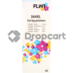 FLWR HP 364XL Multi 5-pack zwart en kleur (Huismerk)