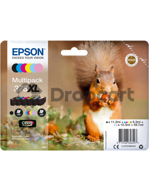 Epson 378XL zwart en kleur