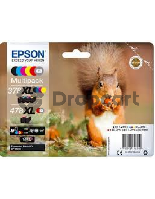 Epson 378XL / 478XL multipack zwart en kleur