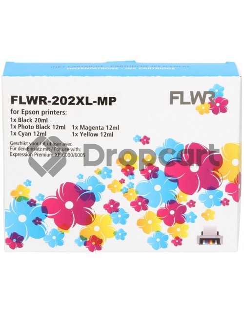 FLWR Epson 202XL Multipack zwart en kleur (Huismerk)