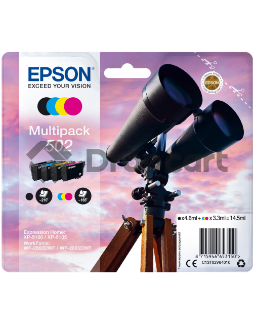 Epson 502 Multipack zwart en kleur