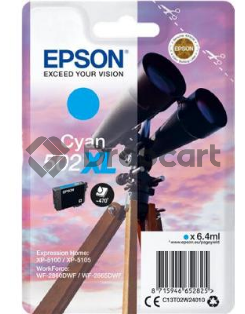 Epson 502XL cyaan