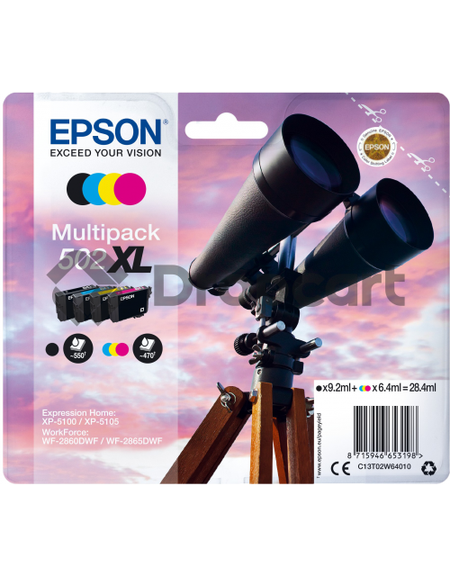 Epson 502XL Multipack zwart en kleur