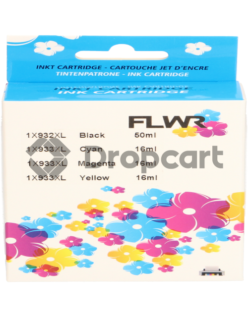 FLWR HP 932XL/933XL Multipack zwart en kleur (Huismerk)