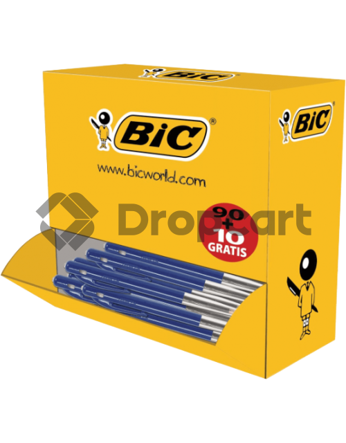 BIC Balpen Clic M10 100-pack blauw