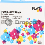 FLWR Brother LC-3219XL Multipack zwart en kleur (Huismerk)