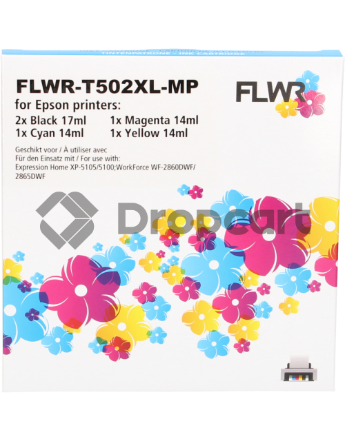 FLWR Epson 502XL Multipack zwart en kleur (Huismerk)