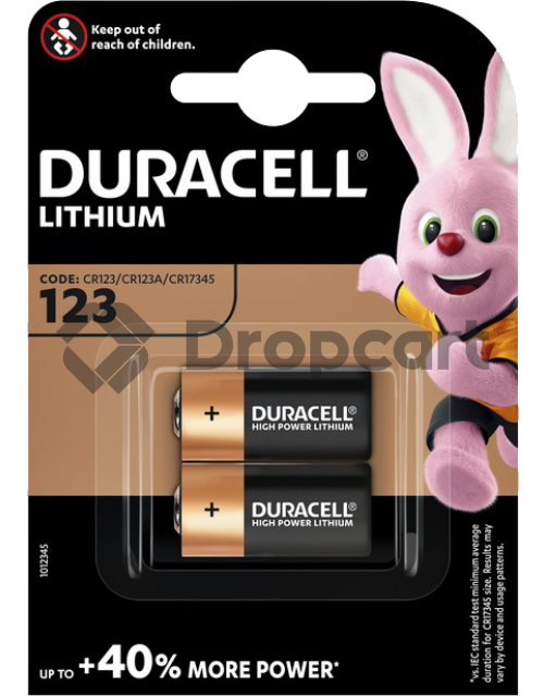 Duracell CR123 duo pack