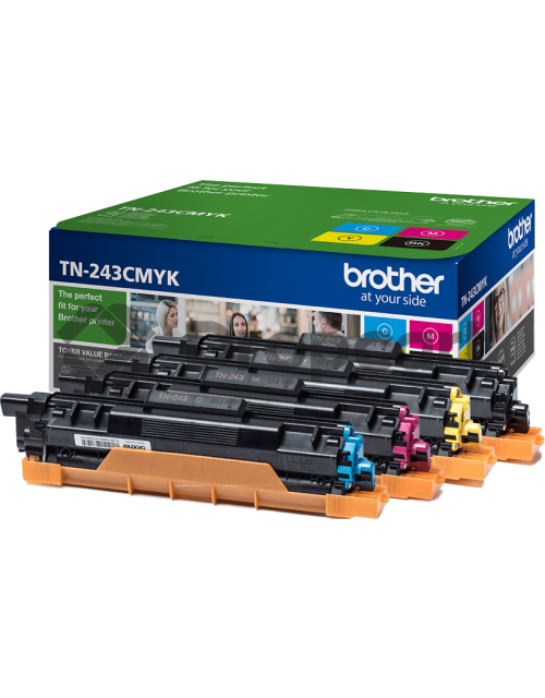 Brother TN-243CMYK zwart en kleur