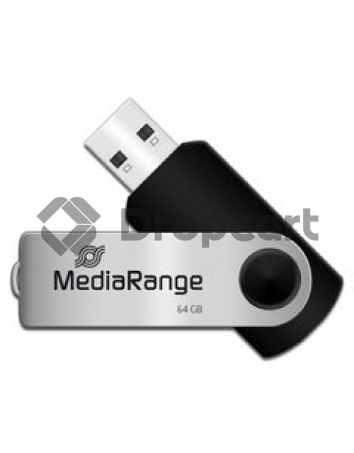 MediaRange USB flash drive 64GB zwart
