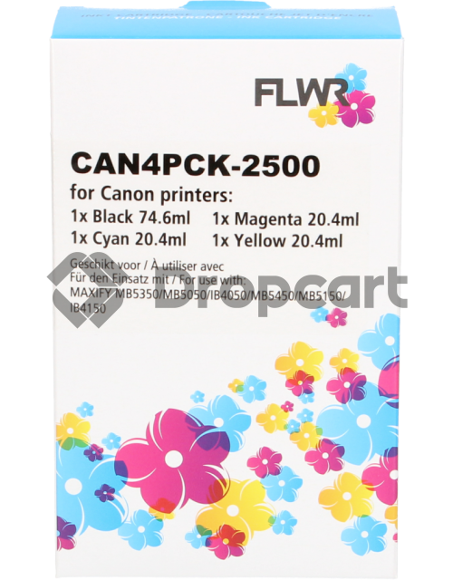 FLWR Canon PGI-2500XL Multipack zwart en kleur (Huismerk)