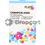 FLWR Canon PGI-2500XL Multipack zwart en kleur (Huismerk)