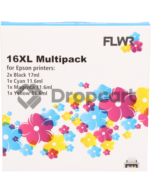 FLWR Epson 16XL Multipack zwart en kleur (Huismerk)