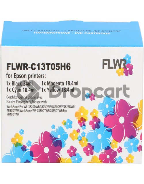 FLWR Epson 405XL 5-pack zwart en kleur (Huismerk)