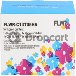 FLWR Epson 405XL 5-pack zwart en kleur (Huismerk)