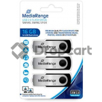 MediaRange USB flash drive 16GB 3-pack