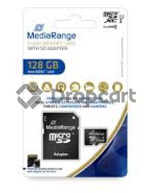MediaRange microSDXC geheugenkaart 128GB met adapter