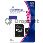 MediaRange microSDXC geheugenkaart 64GB met adapter