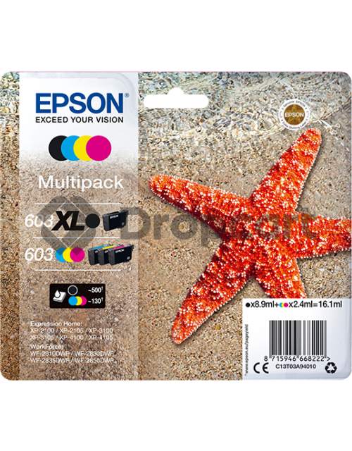 Epson 603XL / 603 zwart en kleur