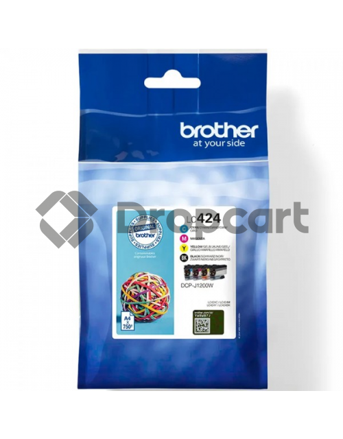 Brother LC-424 4-pack zwart en kleur