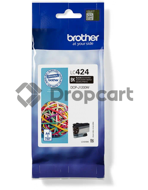 Brother LC-424 zwart