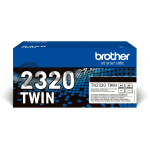 Brother TN-2320 twinpack zwart