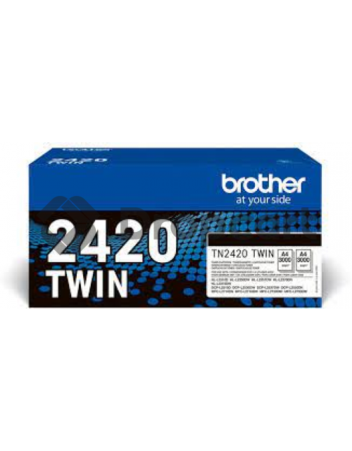 Brother TN-2420 Twinpack zwart