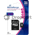 MediaRange microSDHC geheugenkaart 16GB met adapter