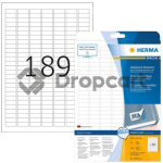 Herma 10001 Premium Verwijderbare Papieretiket 25,4 x 10mm wit