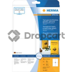 Herma 8019 Transparante labels 99,1 x 139mm transparant