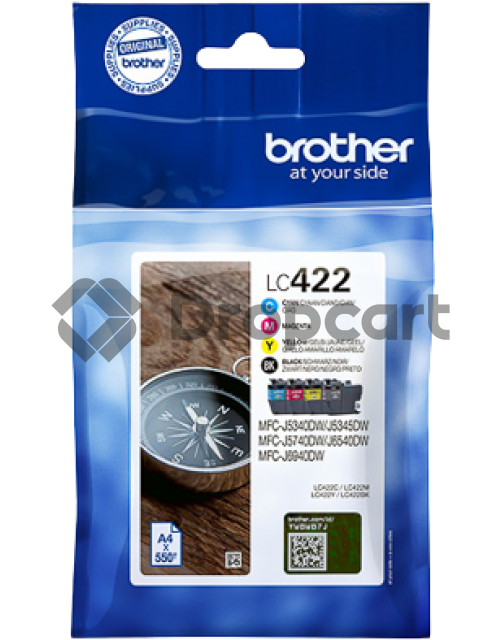 Brother LC-422 valuepack zwart en kleur