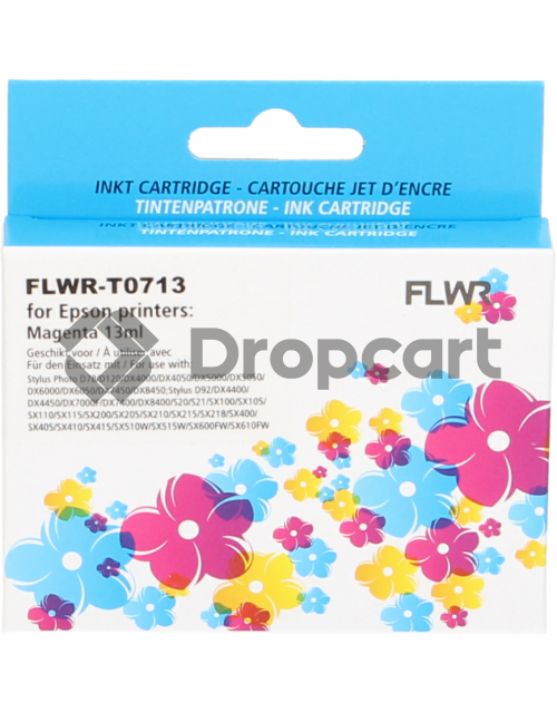 FLWR Epson T0713 magenta (Huismerk)