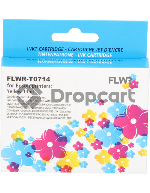 FLWR Epson T0714 geel (Huismerk)