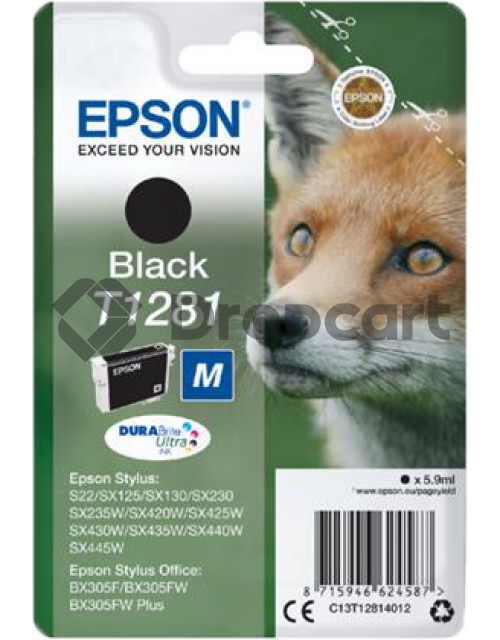 Epson T1281 zwart