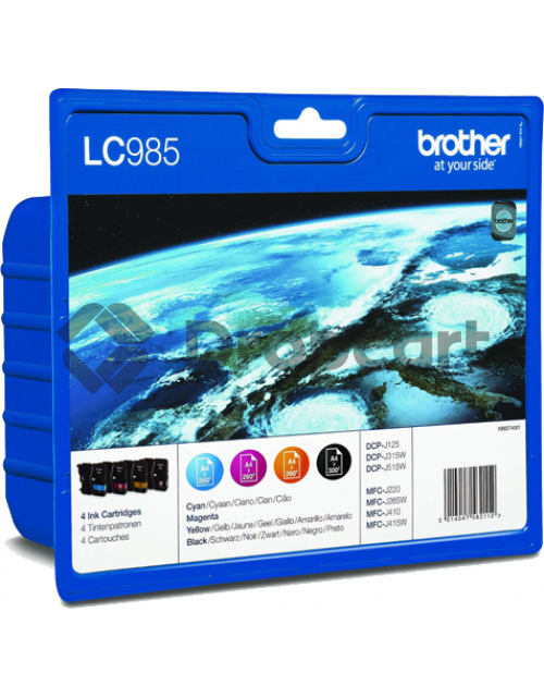 Brother LC-985 Multipack zwart en kleur