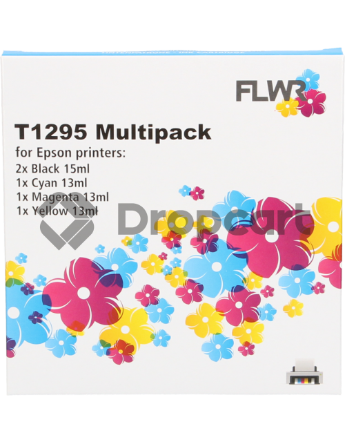 FLWR Epson T1295 Multipack zwart en kleur (Huismerk)