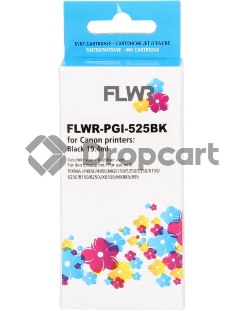 FLWR Canon PGI-525BK zwart (Huismerk)