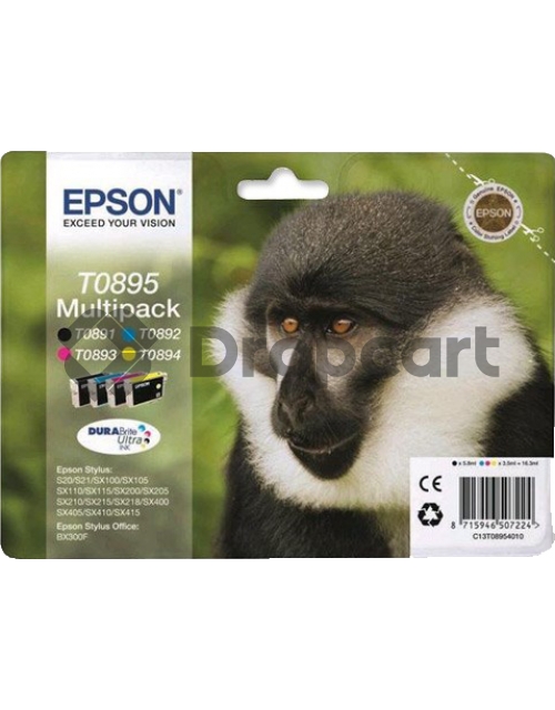 Epson T0895 Multipack zwart en kleur