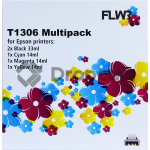 FLWR Epson T1306 Multipack zwart en kleur (Huismerk)