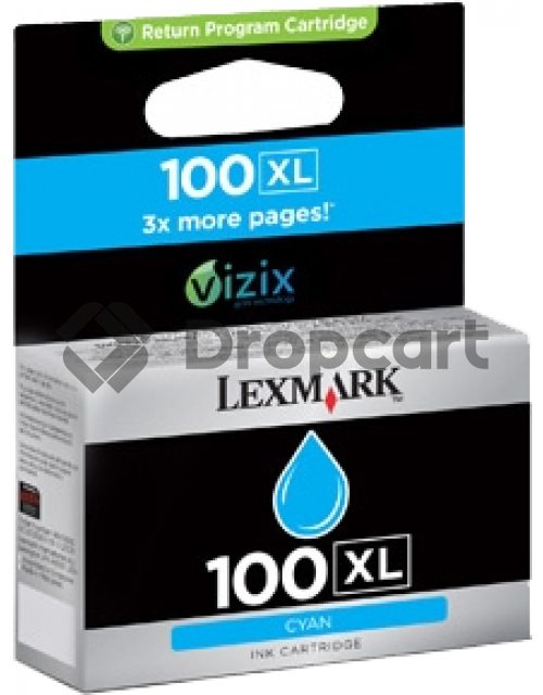 Lexmark 100XL cyaan