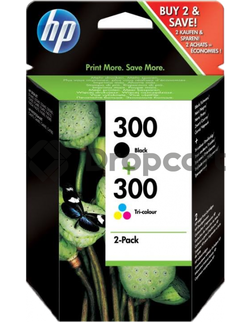 HP 300 Combo-pack zwart en kleur