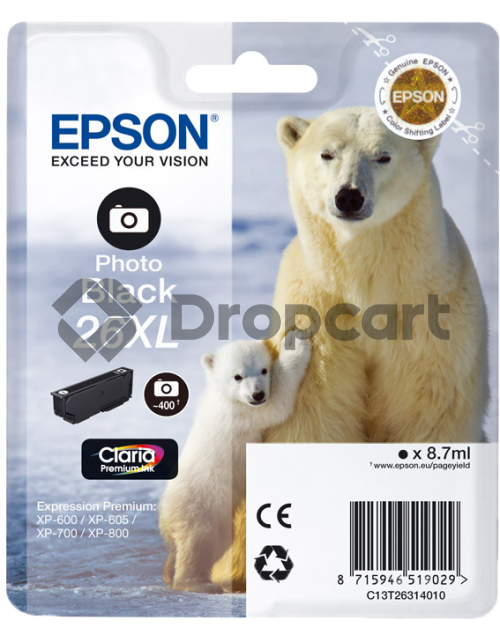 Epson 26XL foto zwart