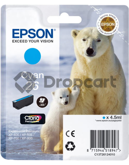 Epson 26 cyaan