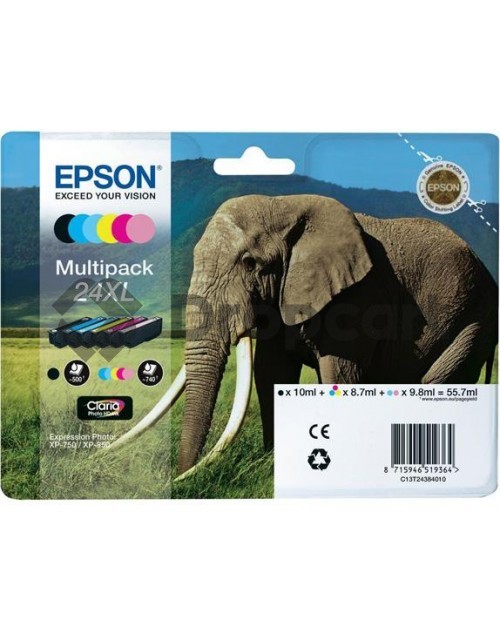 Epson 24XL multipack zwart en kleur