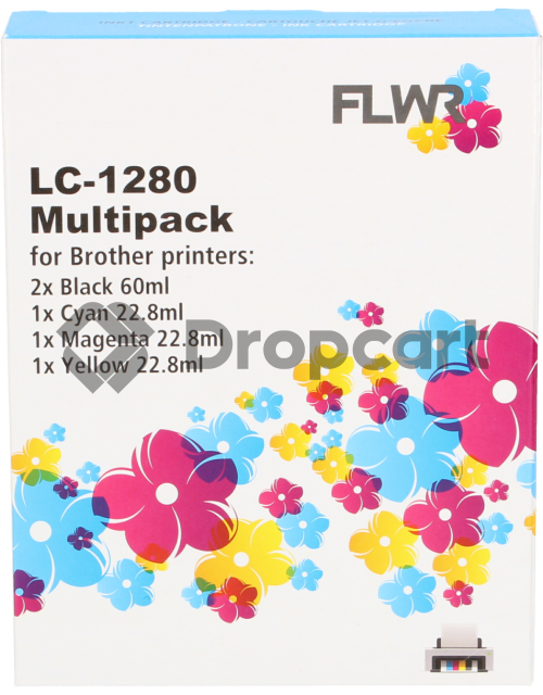 FLWR Brother LC-1240XL Multipack zwart en kleur (Huismerk)