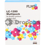 FLWR Brother LC-1240XL Multipack zwart en kleur (Huismerk)