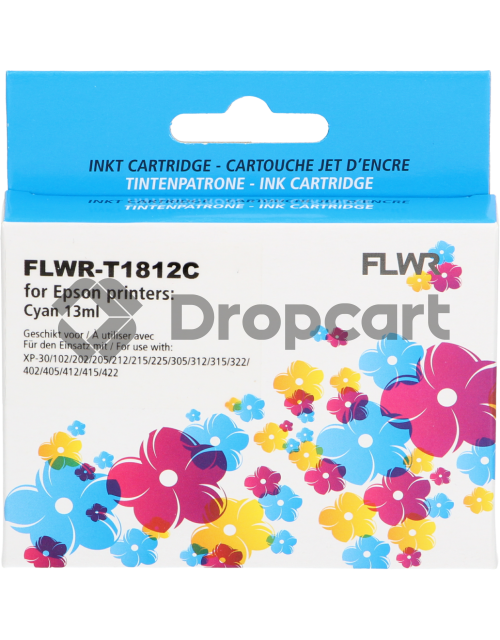 FLWR Epson 18XL cyaan (Huismerk)