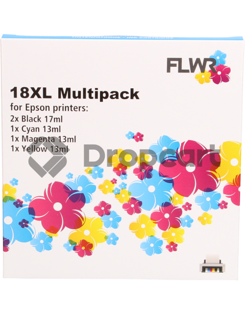 FLWR Epson 18XL Multipack zwart en kleur (Huismerk)