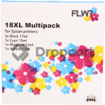 FLWR Epson 18XL Multipack zwart en kleur (Huismerk)